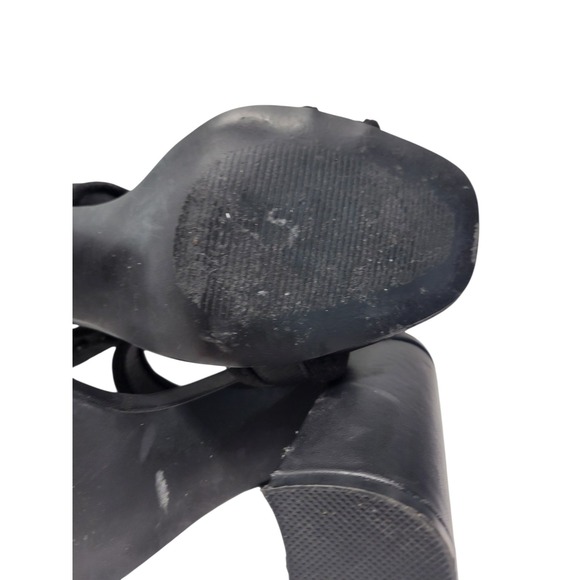 N by Nicole Miller Blankslate open-toe black block heel sandals 7.5 - Picture 8 of 10